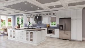 All-white kitchens
