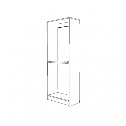 Shaker White 30" Cabinet Chassis