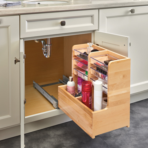441-15VSBSC-1 - Vanity Cabinet L-Shaped Pullout Organizer w/ Blum  Soft-Close - Rev-A-Shelf - Simply Kitchens