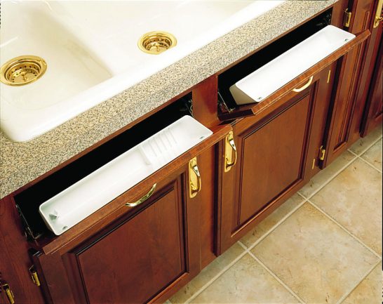 6572-11-11-52 - 11" Sink Front Tray Kit 2 pr. Hinges and 2 Trays