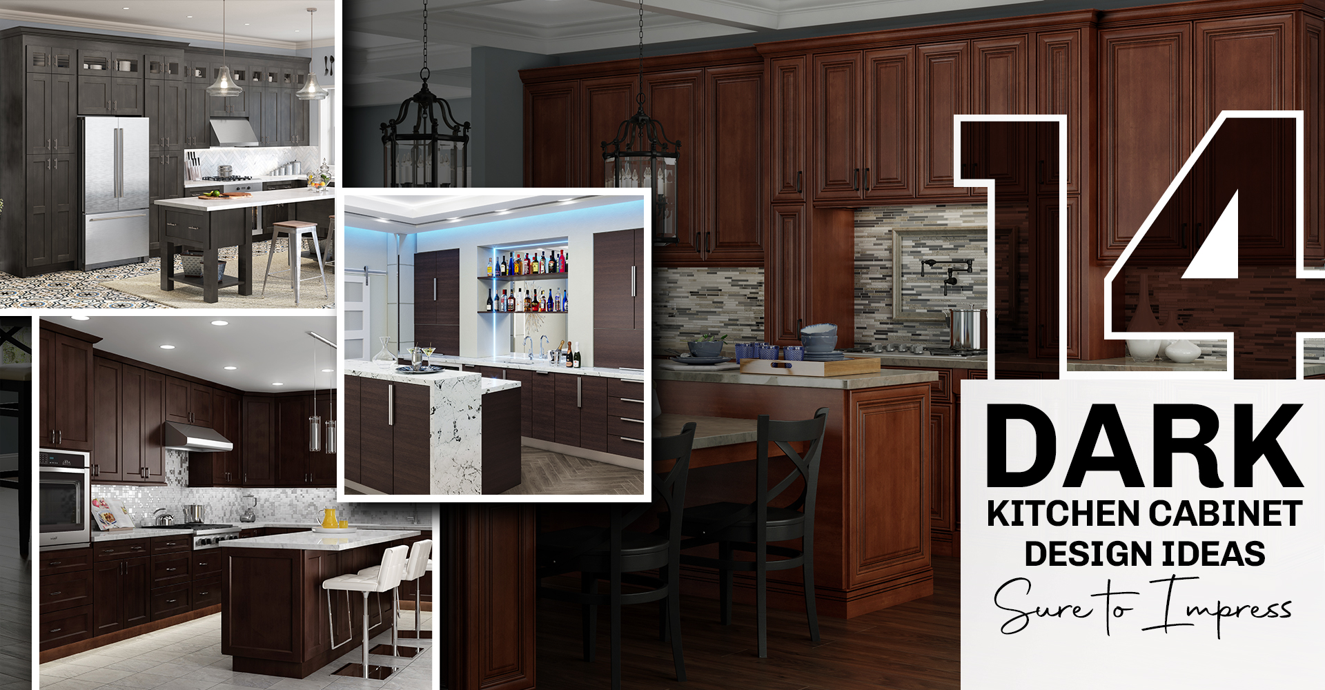 14 Dark Kitchen Cabinet Design Ideas Sure to Impress - Simply Kitchens