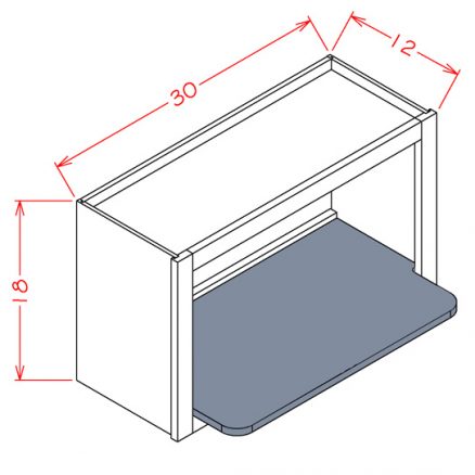 WMSSHELF Dusk - Wall Microwave Shelf Kit