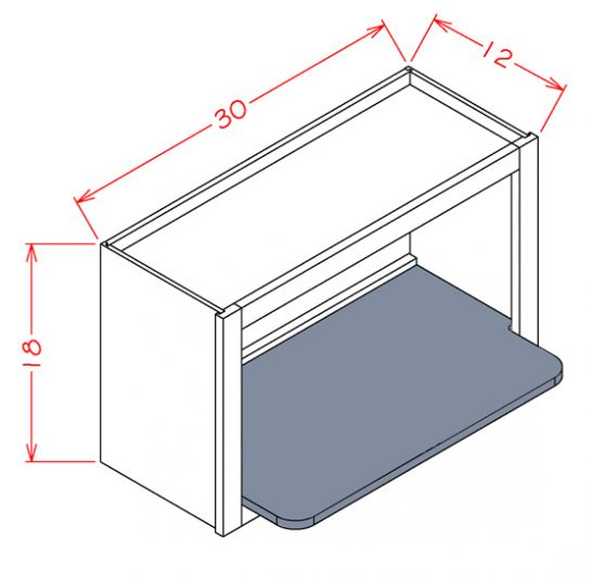 WMSSHELF Dusk - Wall Microwave Shelf Kit
