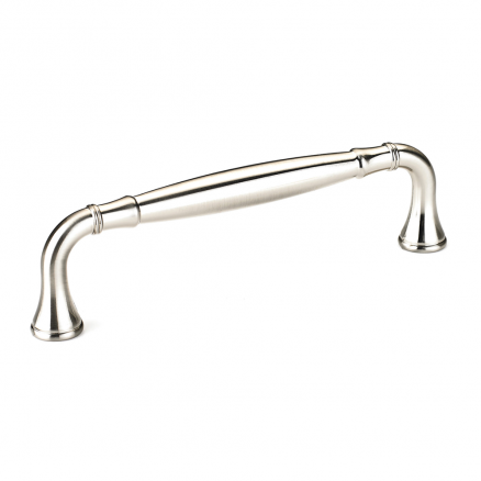 Pull - Traditional Beveled Handle - 5" - Brushed Nickel