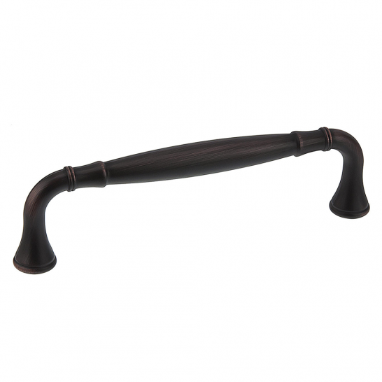 Pull - Traditional Beveled Handle - 5" - Brushed Oil Rubbed Bronze