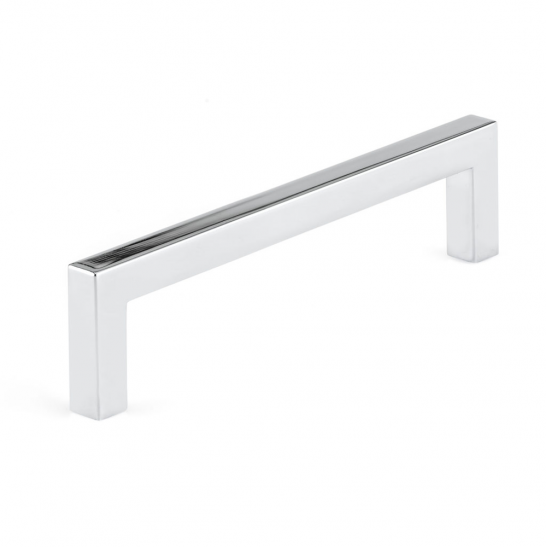 Pull - Contemporary Right Angle - 5" - Polished Nickel