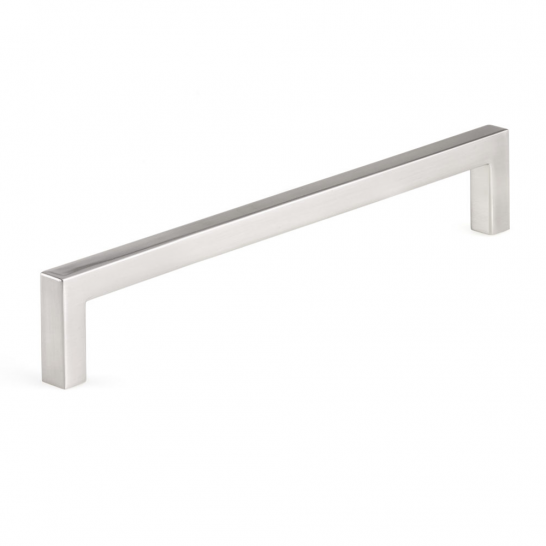 Pull - Contemporary Right Angle - 7" - Brushed Nickel