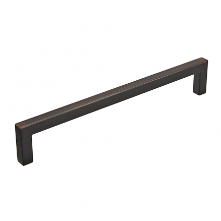 Pull - Contemporary Right Angle - 7" - Brushed Oil Rubbed Bronze