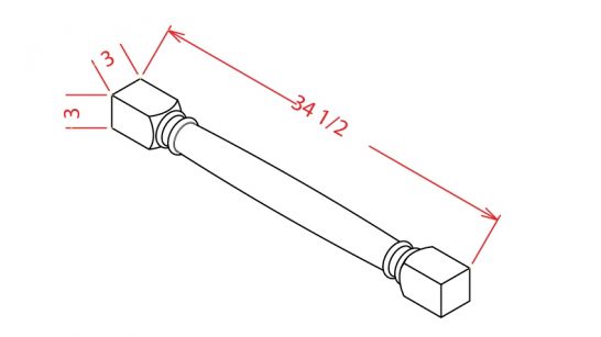 SC-CLDL - DECORATIVE LEG - 3 inch