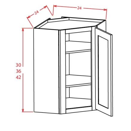 SC-DCW2436 - Diagonal Corner Wall Cabinets - 24 inch
