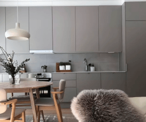 modern grey cabinets