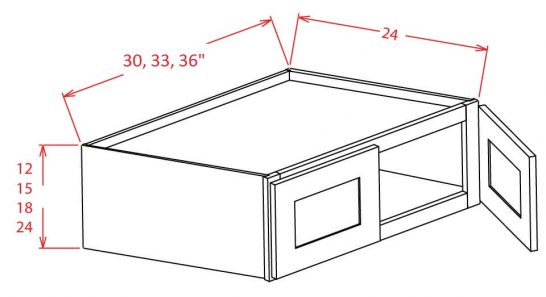 SC-W301824 - Refrigerator Wall Cabinet - 30 inch