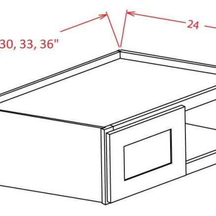 SC-W302424 - Refrigerator Wall Cabinet - 30 inch