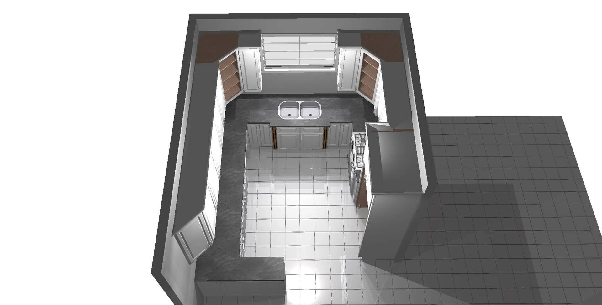 kitchen design rendering 