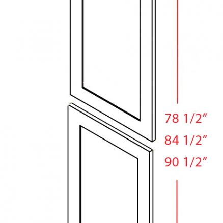 SC-TDEP2484 - Panel-Tall Decorative End 24 X 84 - 23.5 inch